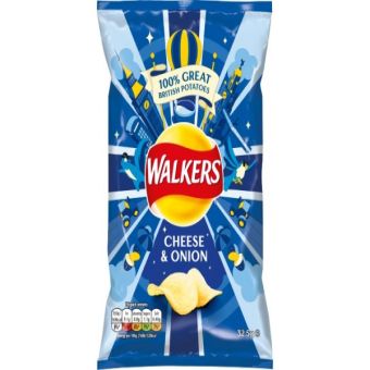 Walkers Cheese & Onion Crisps-32x32.5g02